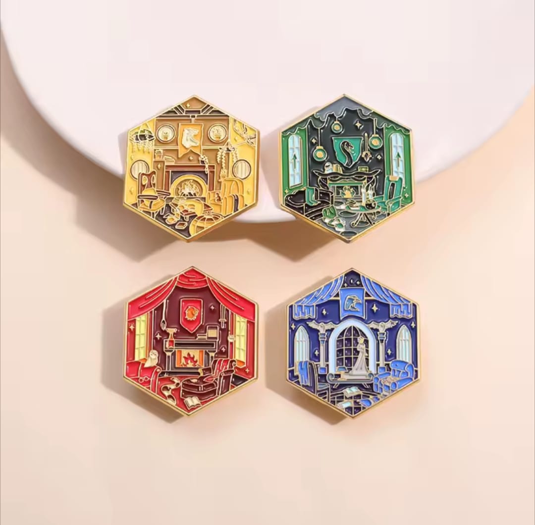 Set de 4 pines Casas de Hogwarts