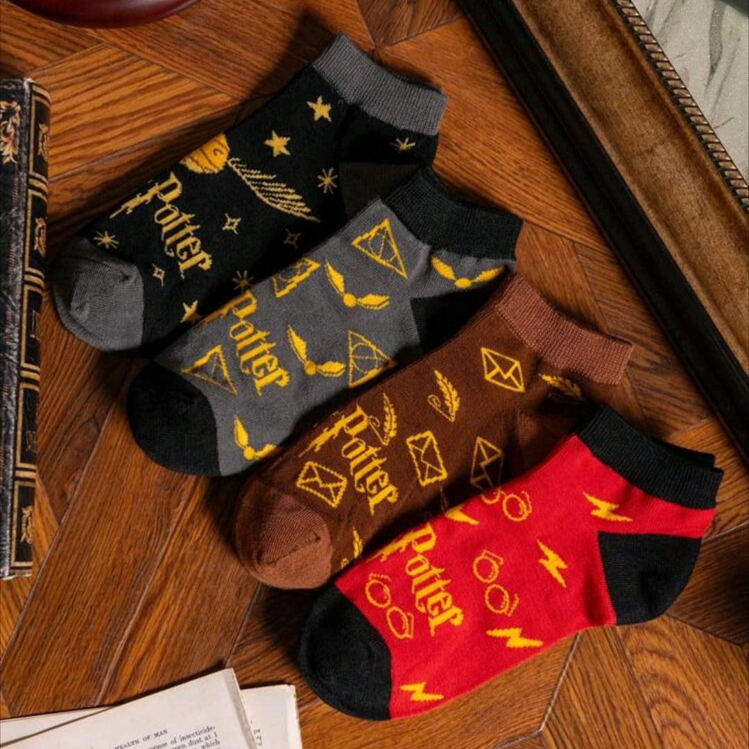 Set de 4 pares Harry Potter colores varios