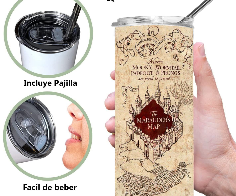 Tumbler / termo Mapa del Merodeador