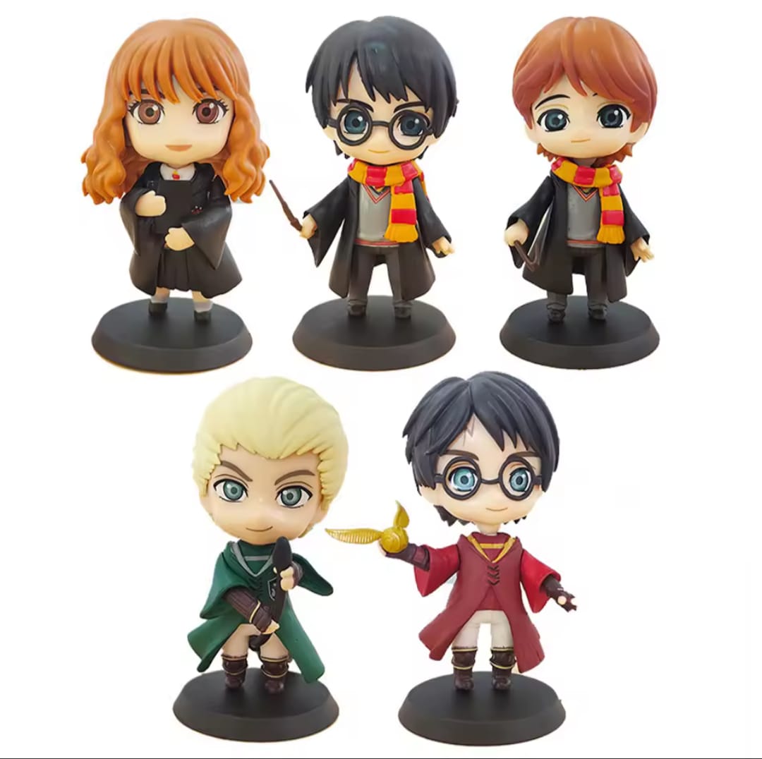 Set 5 Piezas, Ron, Harry, Hermione, Draco