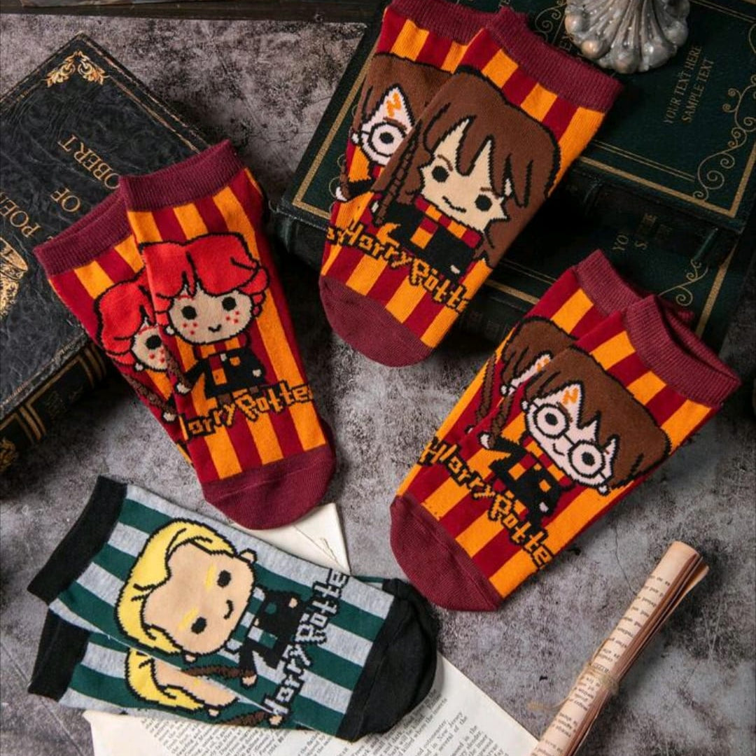 Set de calcetas Harry, Ron, Hermione y Draco