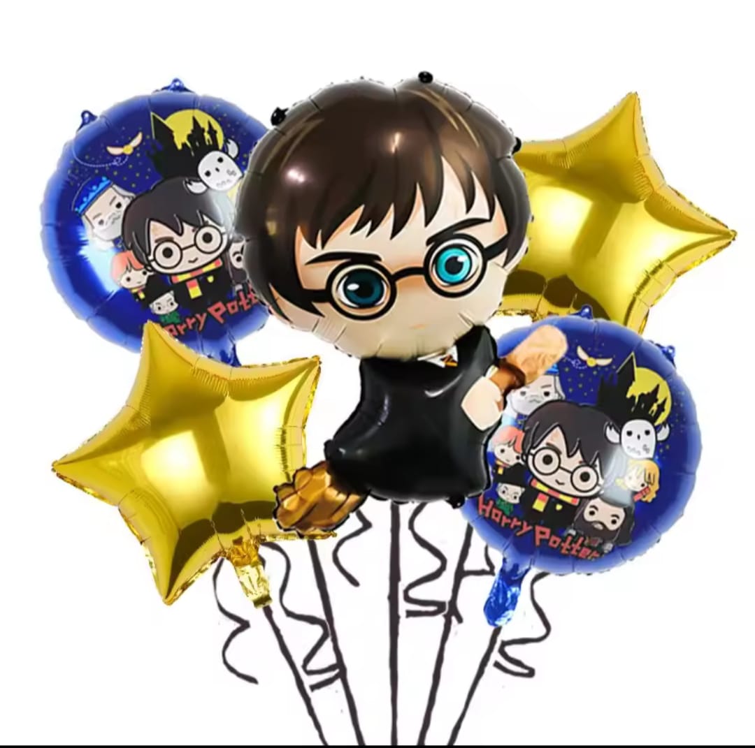 Globos Harry Potter (5 piezas)