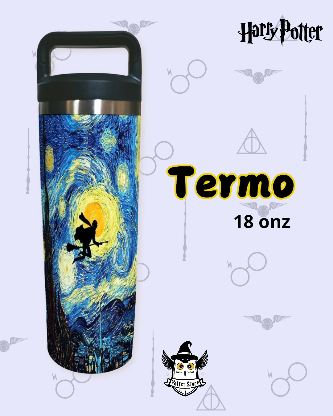 Termo Noche Estrellada Harry Potter
