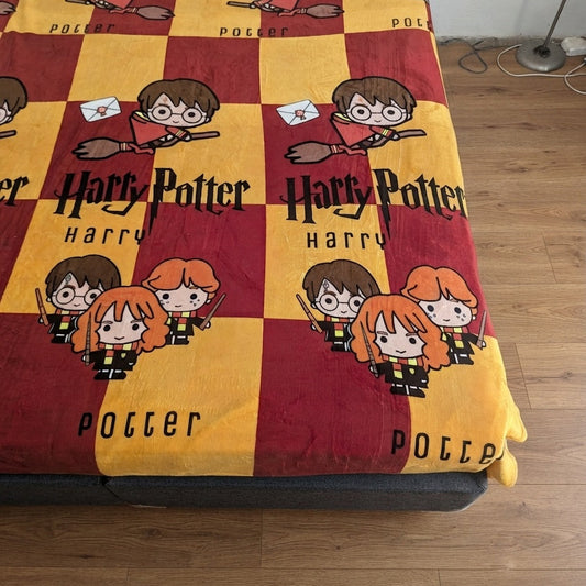 Frazada (coral) Harry Potter cuadros matrimonial