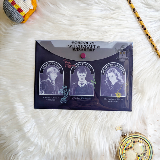 Sobre Media Carta – Trío Dorado (Hogwarts Alumni)