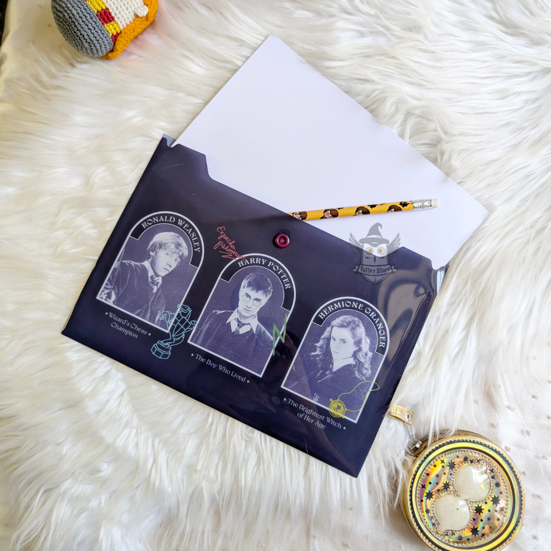 Sobre Media Carta – Trío Dorado (Hogwarts Alumni)