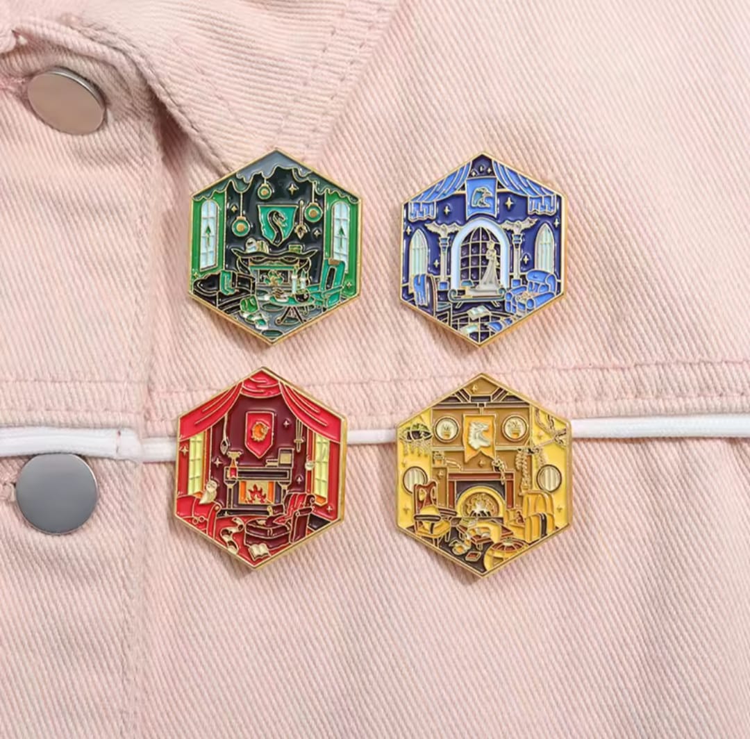 Set de 4 pines Casas de Hogwarts