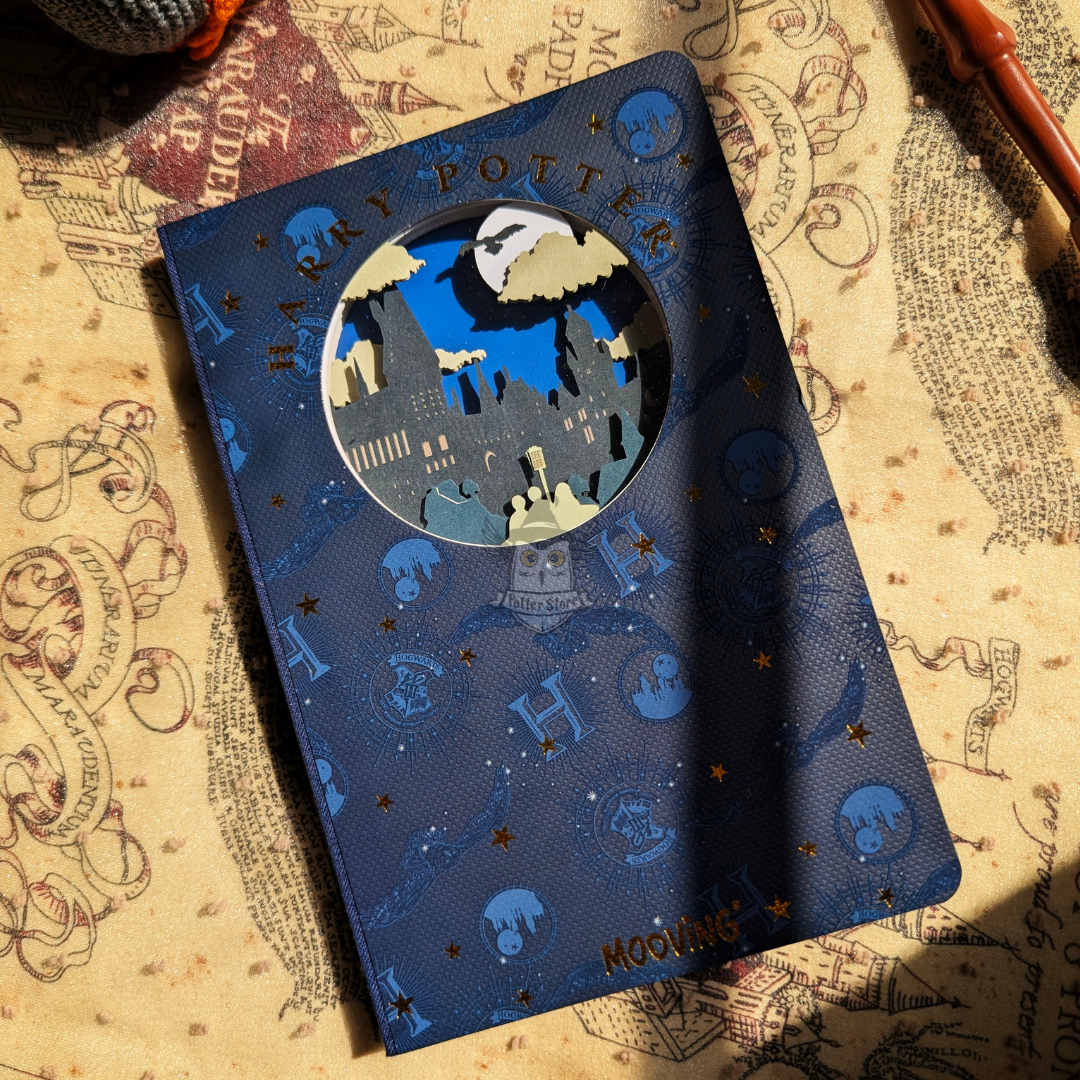 Libreta Premium Hogwarts (Diseño 3D Calado)