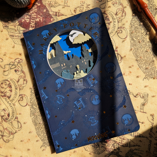 Cuaderno Premium Hogwarts (Diseño 3D Calado)