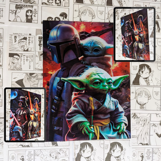 Poster 3D Star Wars
