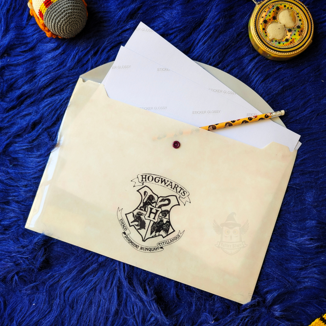 Carta de Hogwarts – Folder Tipo Sobre tamaño Carta