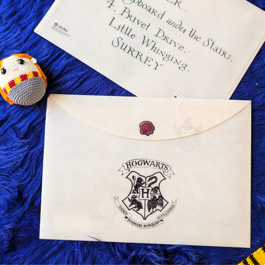 Carta de Hogwarts – Folder Tipo Sobre tamaño Carta