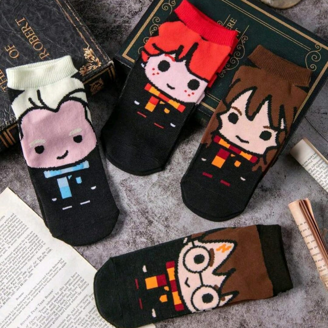 Set de calcetas Harry, Ron, Hermione y Draco